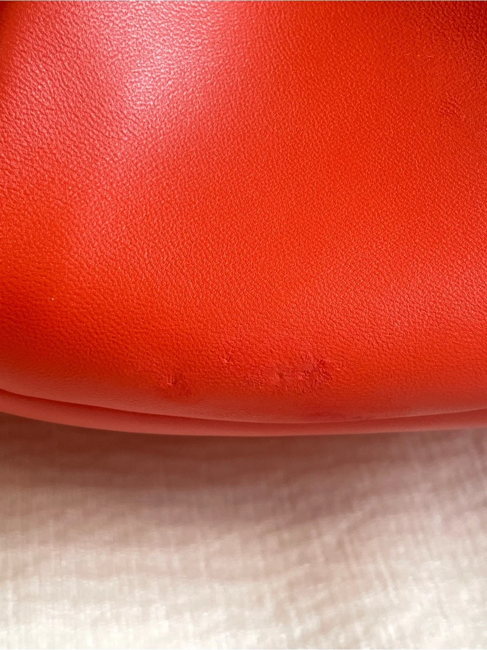 STAUD Orange Moon Gathered Hobo Shoulder Bag